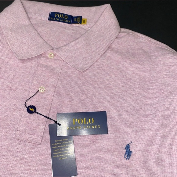 RALPH LAUREN POLO MENS PINK 4XB NWT GOLF SPRING SUMMER SHIRT TENNIS BIG TALL - Picture 14 of 14